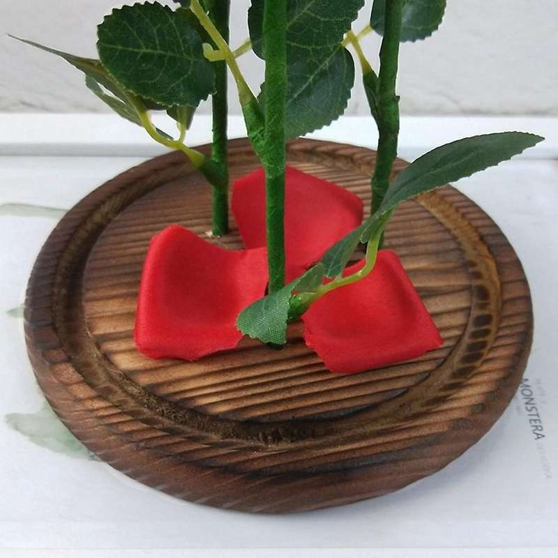 Simulation Rose Mini Landscape Bedroom Lamp Valentines Day Gifts