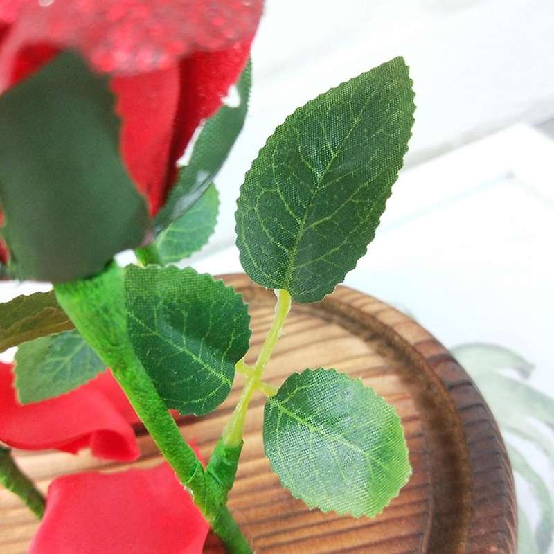 Simulation Rose Mini Landscape Bedroom Lamp Valentines Day Gifts