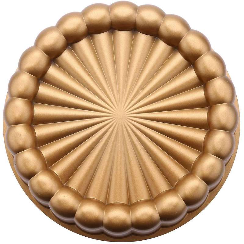 Charlotte Cake Pan, One Size, Gold Thanksgiving Christmas Family Mold