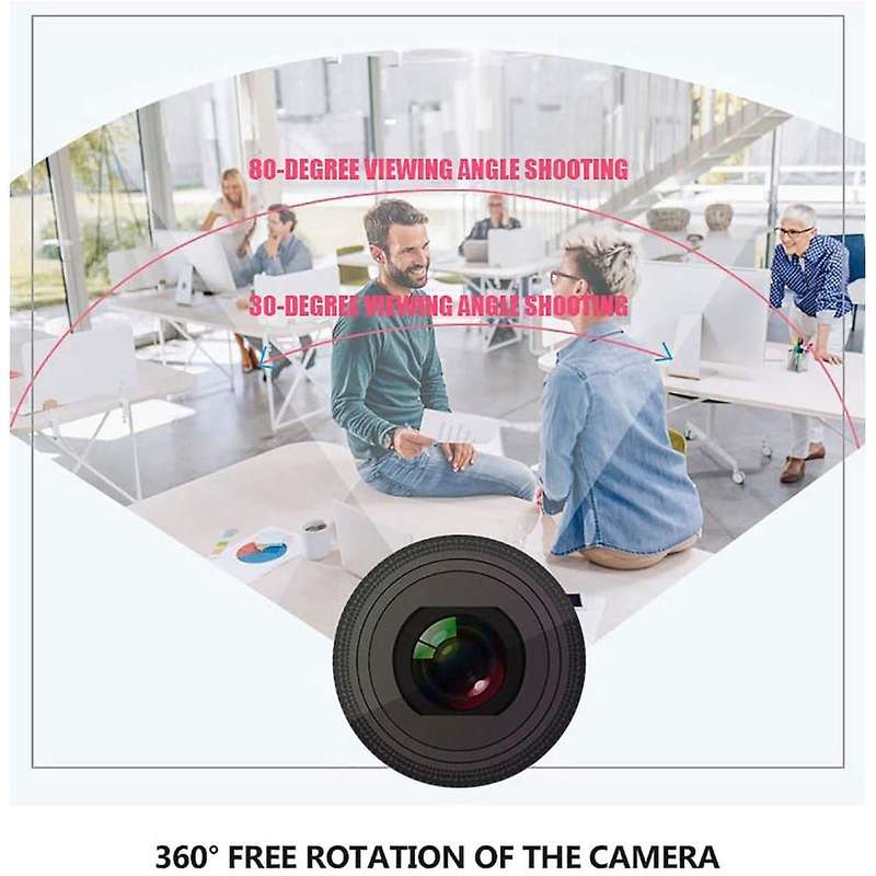 360  Rotating 4k Hd Webcam with Microphone, Autofocus for Pc Laptop
