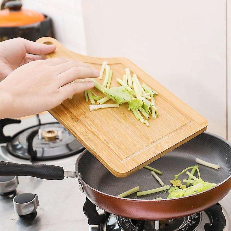 Bamboo Cutting Board for Kitchen, Pizza Fruit Board