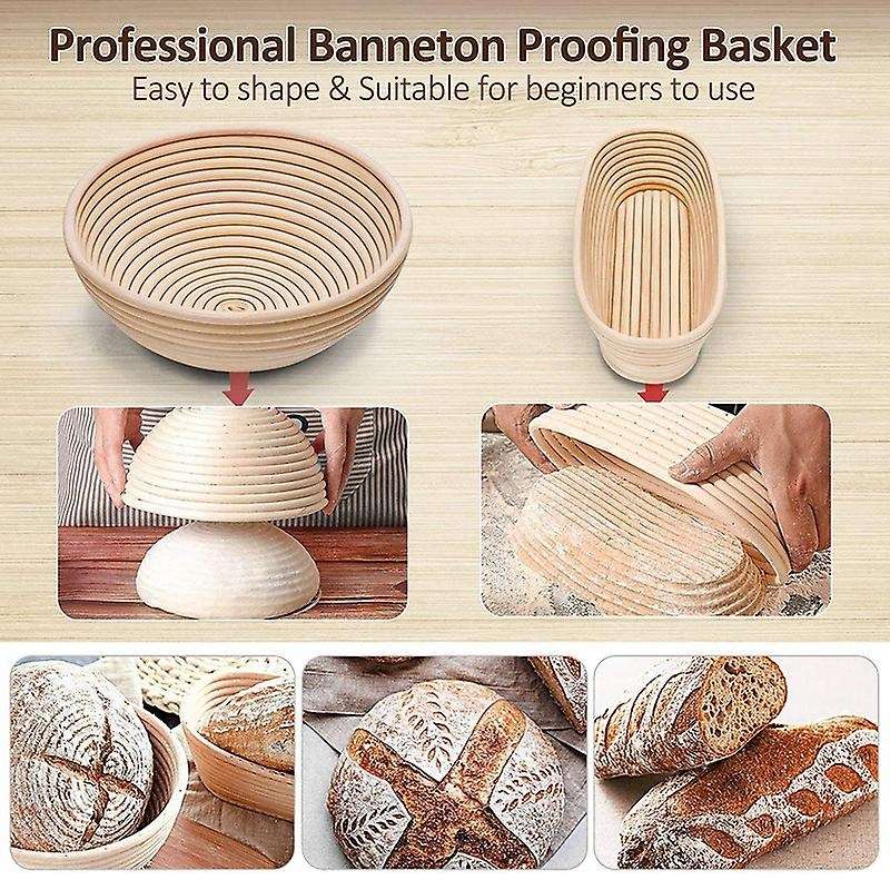 Bread Banneton Proofing Basket Sturdy Natural Rattan