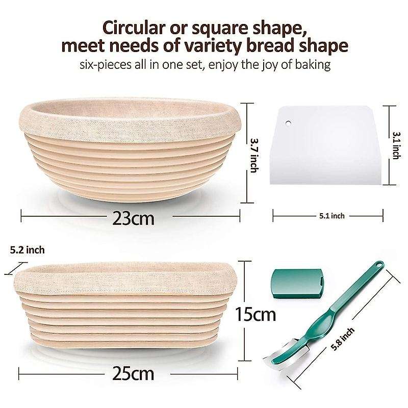 Bread Banneton Proofing Basket Sturdy Natural Rattan