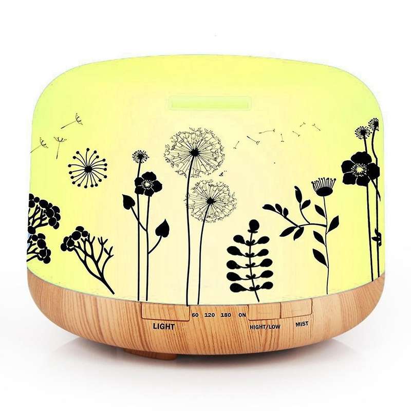 500ml Aromatherapy Essential Oil Diffuser for Spa Home Hotel Eu Plug