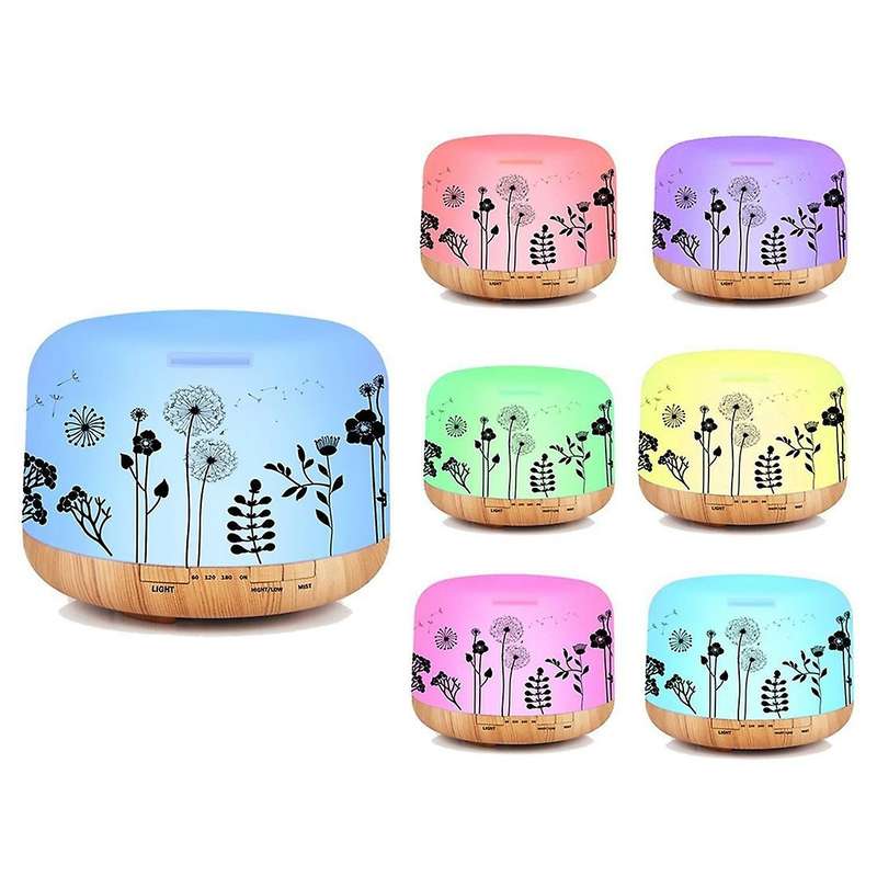 500ml Aromatherapy Essential Oil Diffuser for Spa Home Hotel Eu Plug