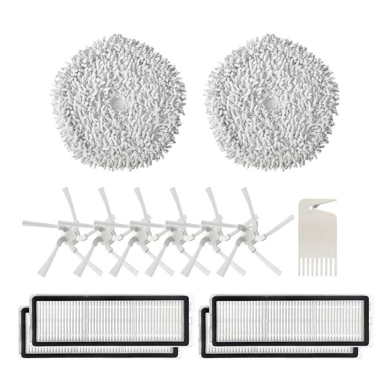 Replacement Parts for Xiaomi Mop Cloth Side Brush Hepa Filter 13 Pcs