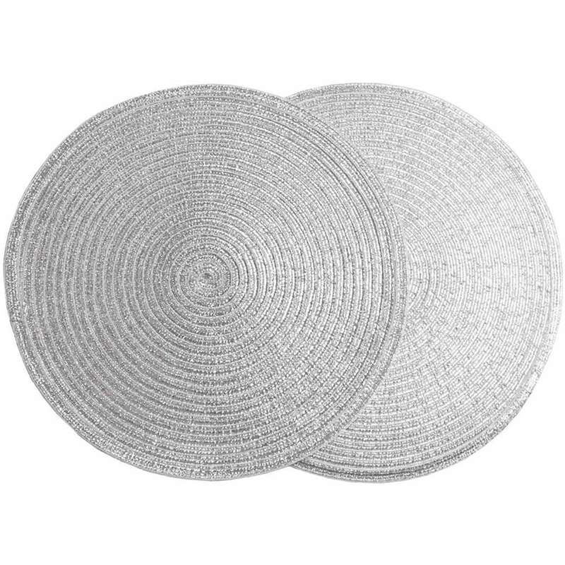 36cm Round Placemats Set Of 6 for Holiday Party Wedding