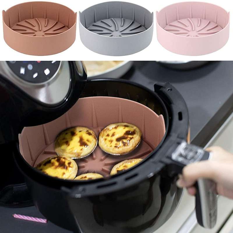 51 Pcs Air Fryer Silicone Pot and Air Fryer Disposable Paper Liner A