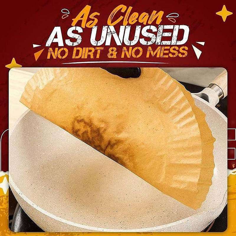 51 Pcs Air Fryer Silicone Pot and Air Fryer Disposable Paper Liner A