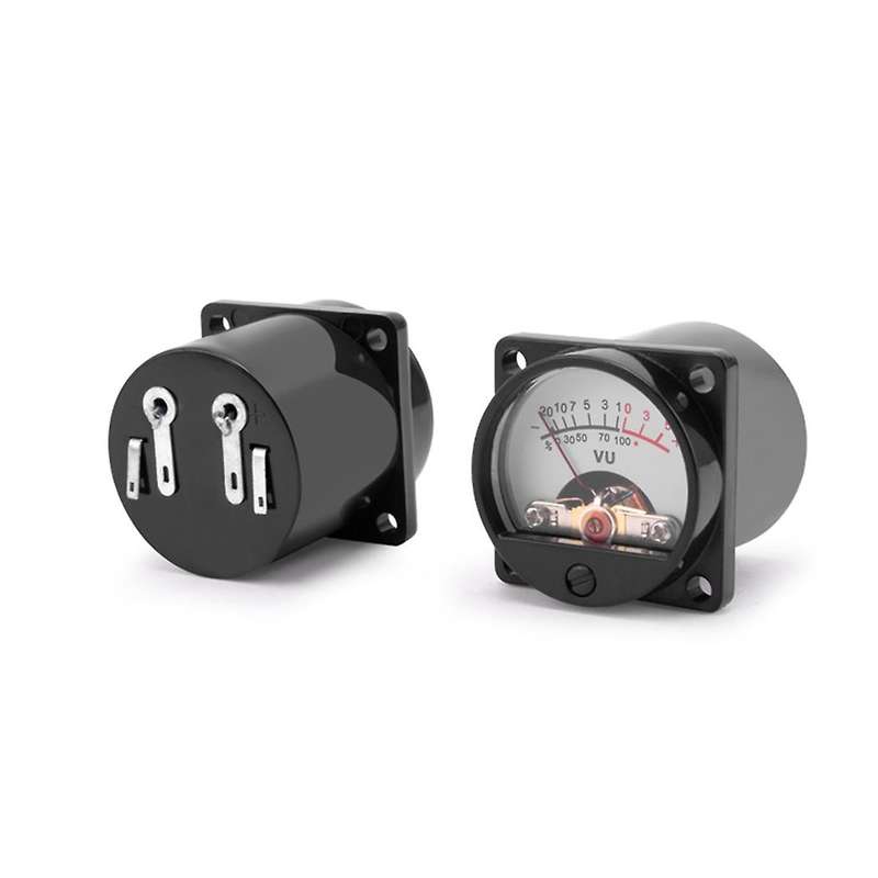 2 Pcs Vu Panel Meter Warm Back Light Recording+driver Board+cables