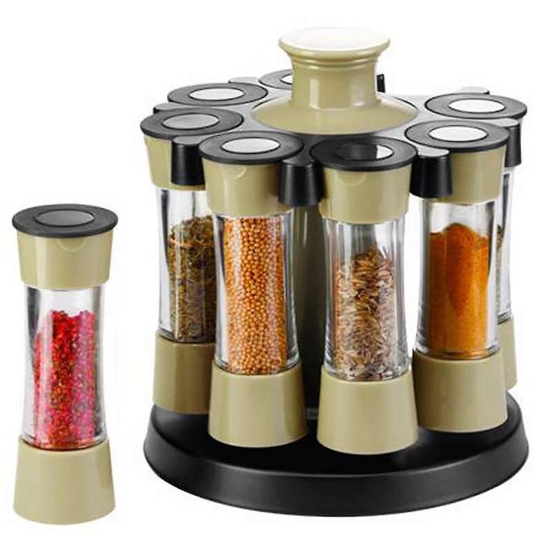 Eight Slots Spice Rack Seasoning Jar for Pepper Bottle Shaker Tank