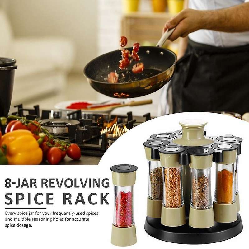 Eight Slots Spice Rack Seasoning Jar for Pepper Bottle Shaker Tank