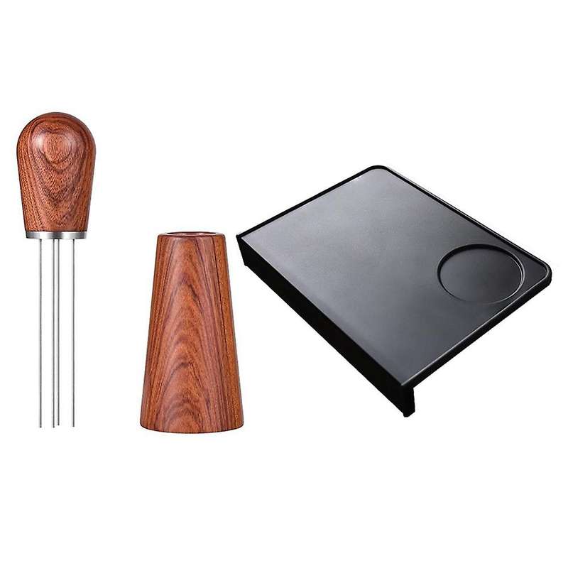 Espresso Coffee Stirrer Withtamper Mat, for Espresso Distribution, A