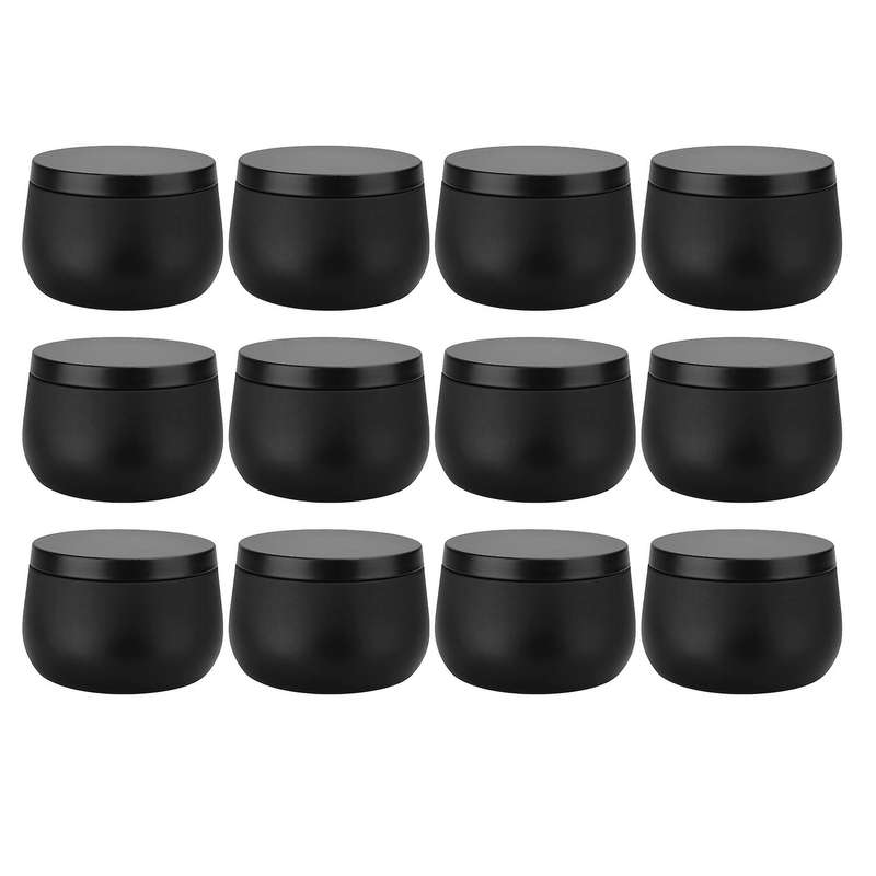 12pcs Candle Tin Cans 8 Oz Candle Jars with Lids for Making Candles