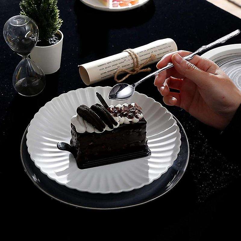 Long-handled Spoon Ice Teaspoon,coffee Spoon,twig Leaf Spoon,4 Pieces