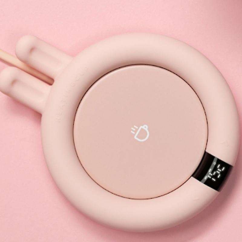 Life Smart Press Heating Coasters Adjustment Constant Pink Bunny