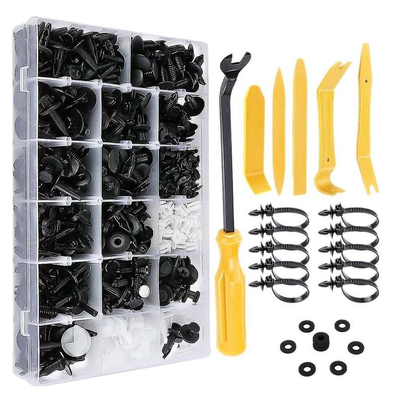 756pcs Universal Car Bumper Clips Fender Rivet Pushrod Clips