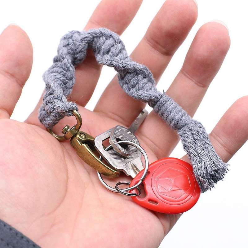 20 Pieces Macrame Keychains with Tassels for Car Key Phone Wallet