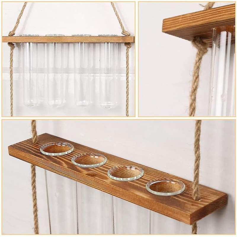Wall Hanging Planter Glass Terrarium:3 Tiered Plant Propagate Station