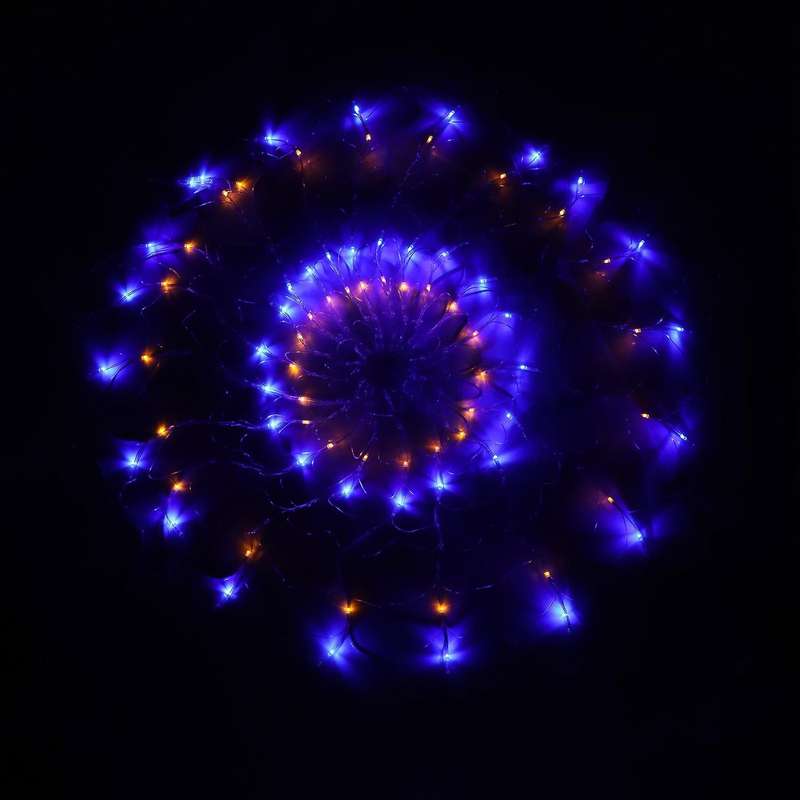 Halloween Led Spider Webs Atmosphere 400 Led String Light, Eu Plug