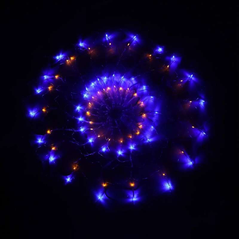 Halloween Led Spider Webs Atmosphere 400 Led String Light, Eu Plug