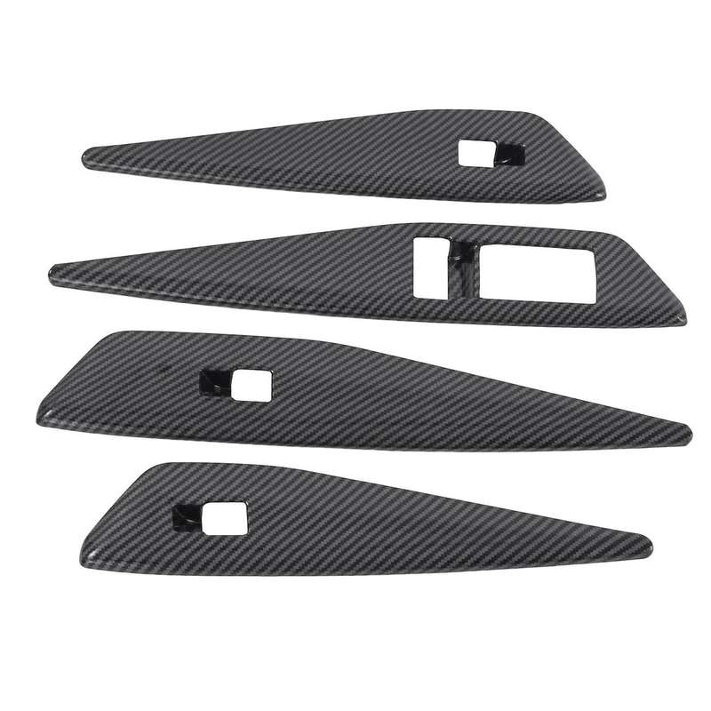 4pcs Carbon Fiber Window Glass Lift Switch Cover for Id.4x Id4x 2022