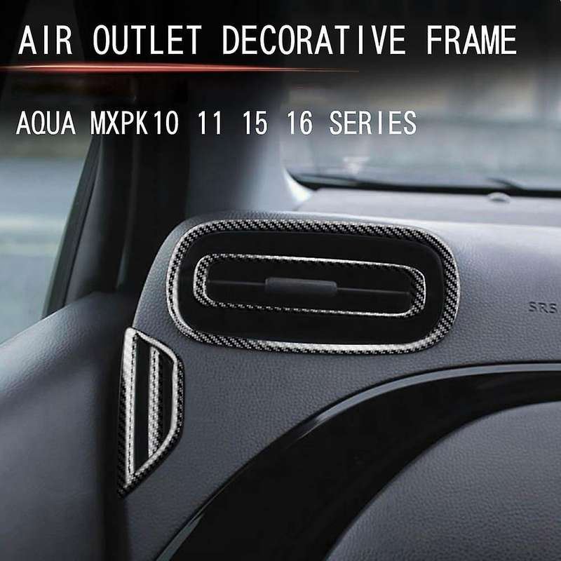 Car Glossy Black Dashboard Side Air Vent Housing Outlet Frame