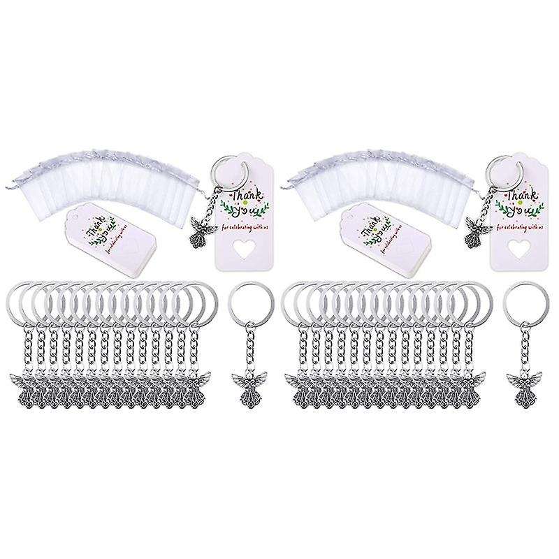 30pcs Angel Keychain Angel Pendant Wedding Birthday Party Baby Shower