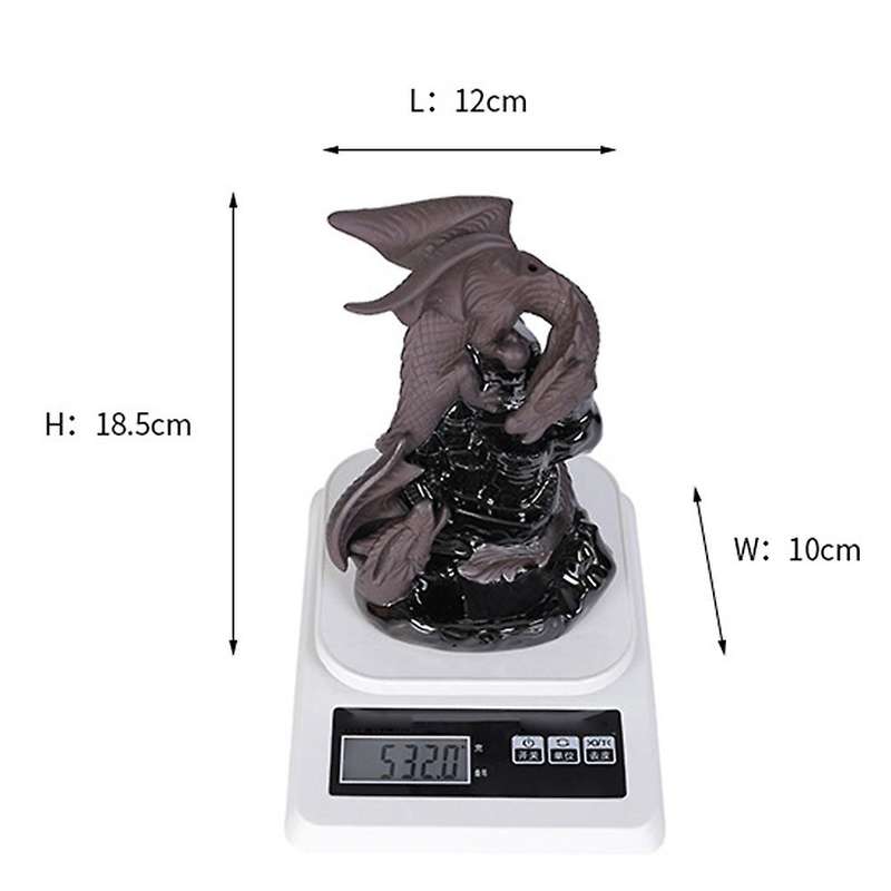 Waterfall Incense Burner Ceramic Dragon Mixed Incense Cone Room Decor