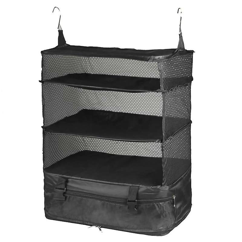 Hanging Organizer Portable Travel Storage Bag Travel Suitcase Shelves