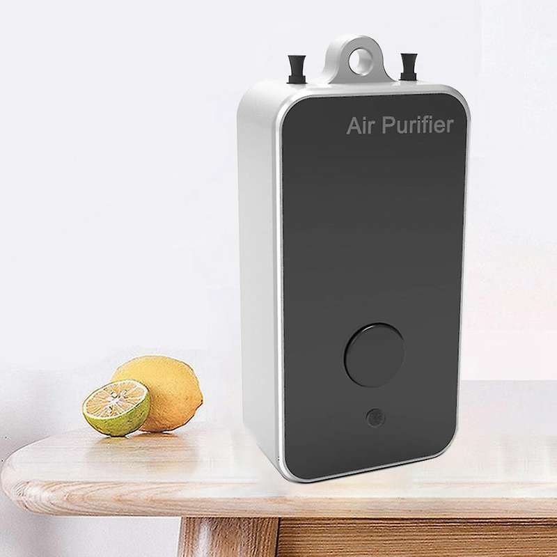 2 Pcs Wearable Air Purifier Portable Negative Ion Purifying for Car A