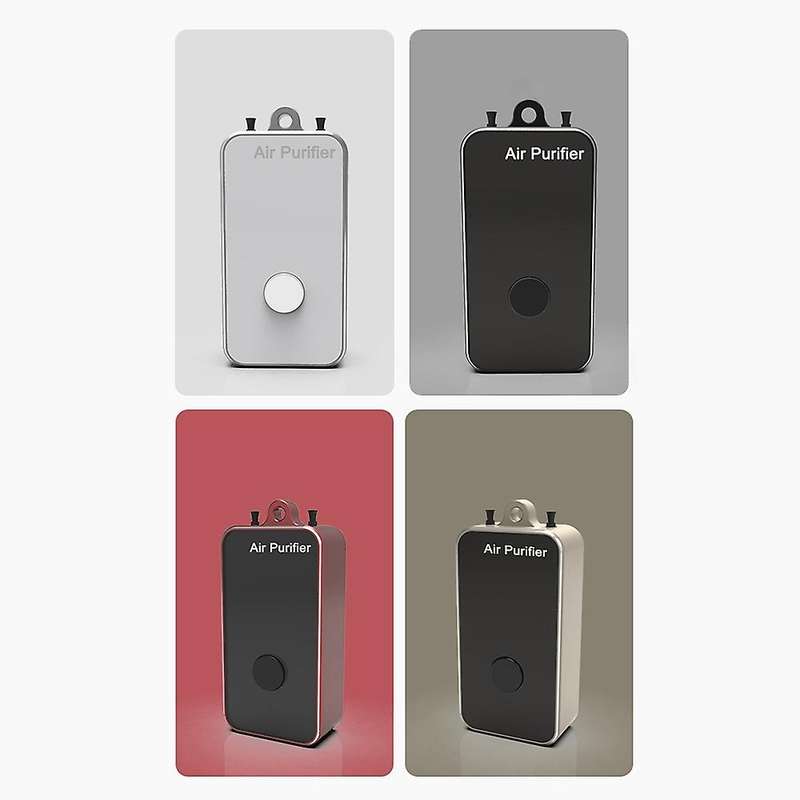 2 Pcs Wearable Air Purifier Portable Negative Ion Purifying for Car A