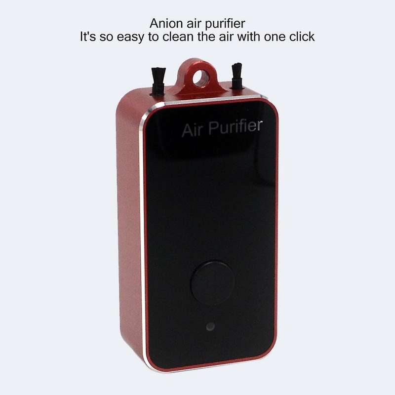 2 Pcs Wearable Air Purifier Portable Negative Ion Purifying for Car A