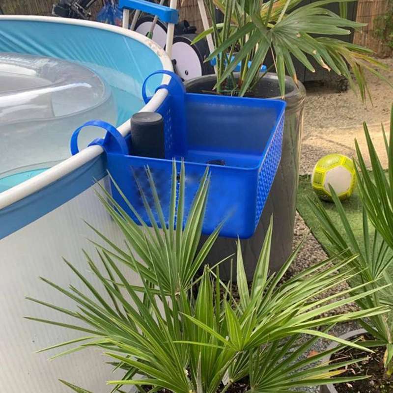 Pool Storage Basket Hanging Portable Removable Organizer Plastic