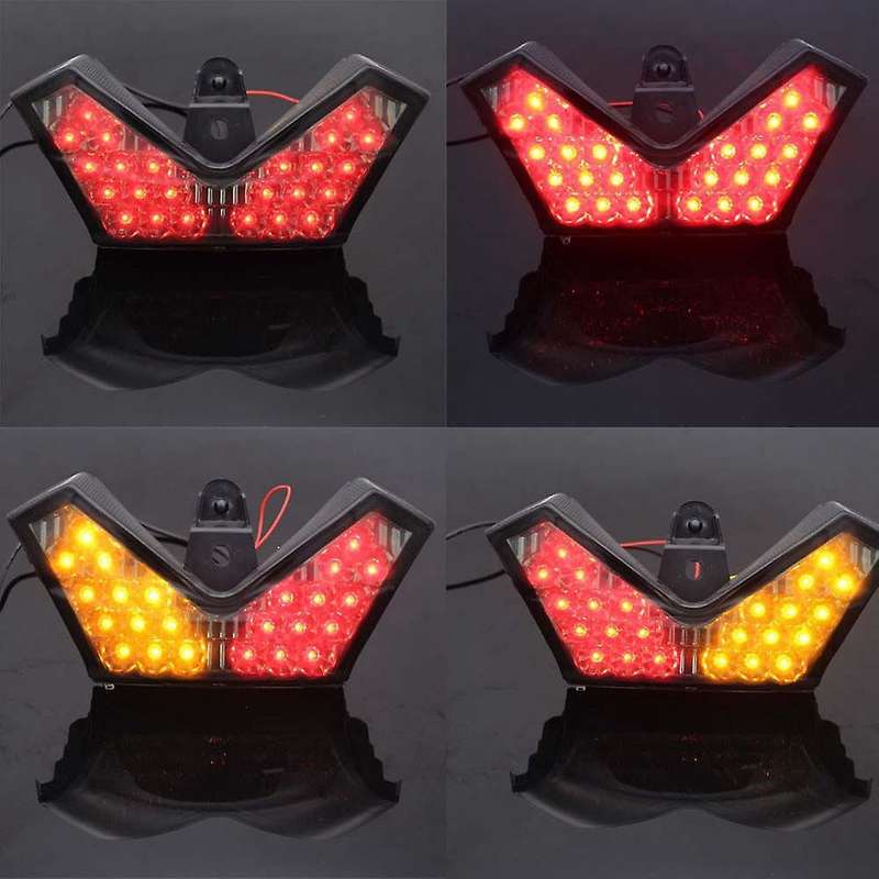 Motorcycle Led Tail Light Turn Signal Brake Stop Tail Light