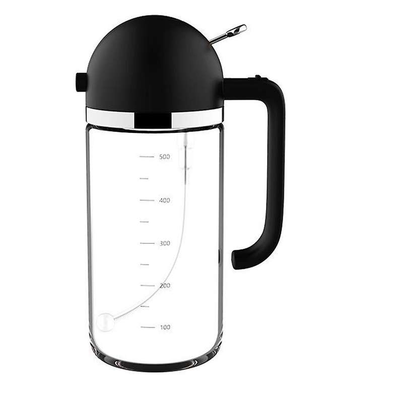 Glass Oil and Vinegar Dispenser Kitchen Cooking Spray Bottle Black
