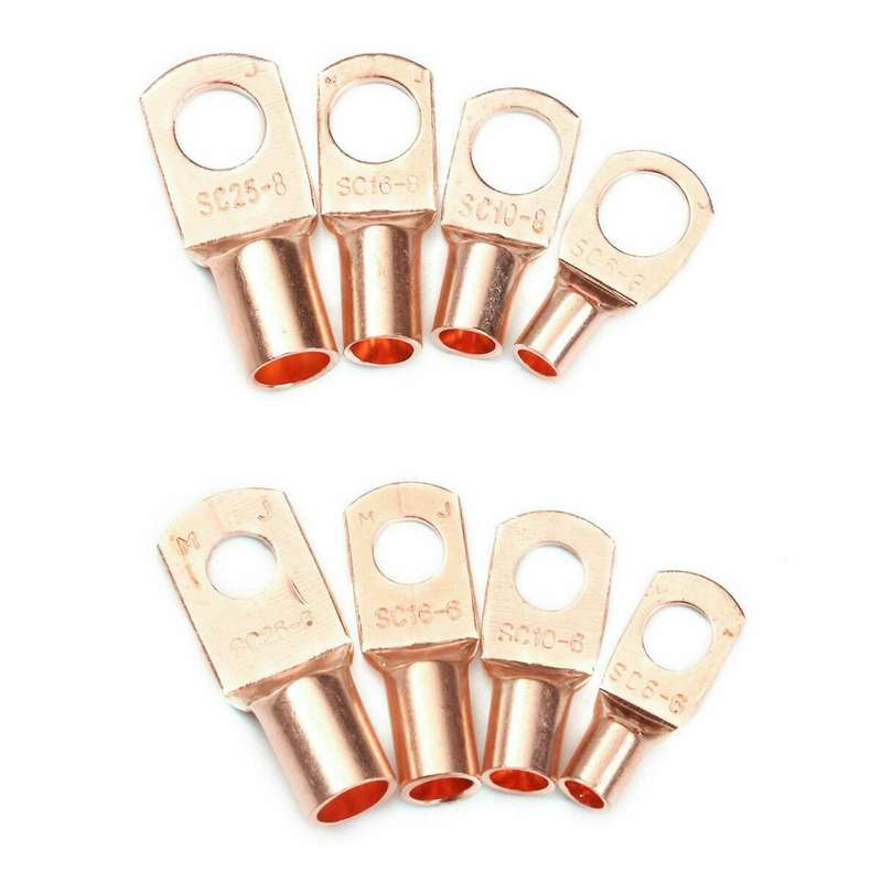 140pcs Copper Wire Ring Terminal Lug Sc Battery Welding Connectors