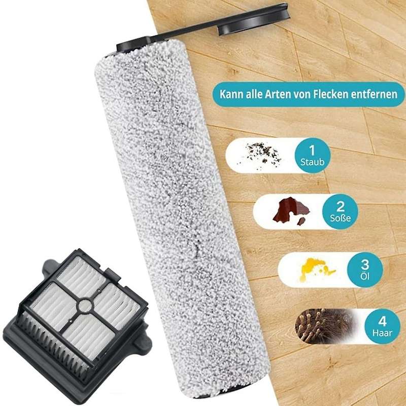 8pcs Roller Brush Hepa Filter for Tineco 3.0 Washing Floor Machine