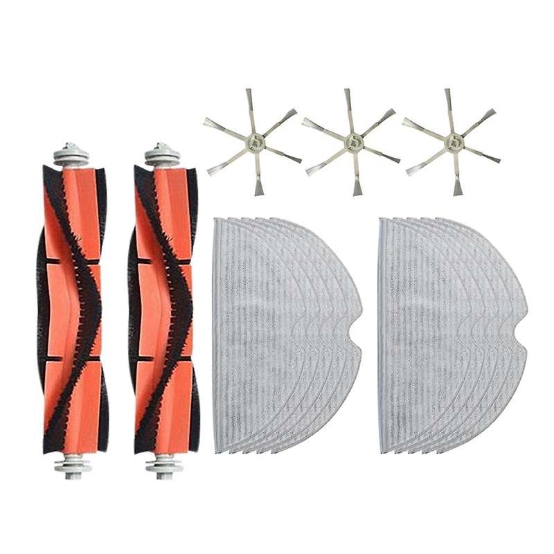 15pcs for Xiaomi Mijia 2c Side Brush Mop Cloth Robotic Spare Parts