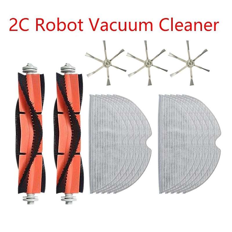15pcs for Xiaomi Mijia 2c Side Brush Mop Cloth Robotic Spare Parts