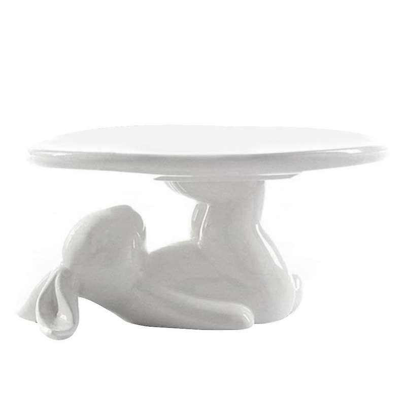 Bunny Rabbit Ceramic Plate,dishes for Dessert Food Server Tray