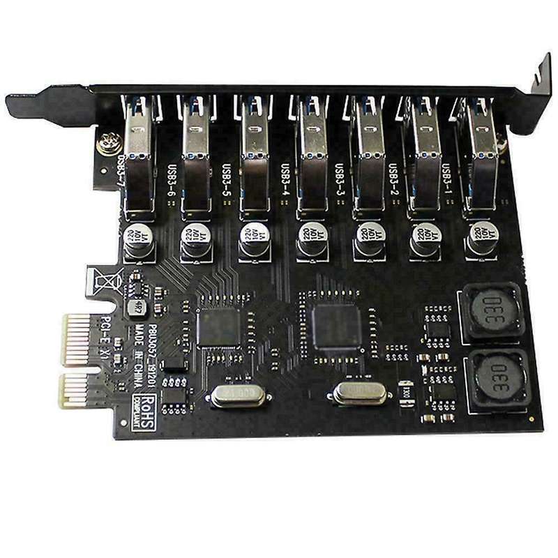 7 Port 5gbps Adapter Pci-e Express Super Speed Add On Card