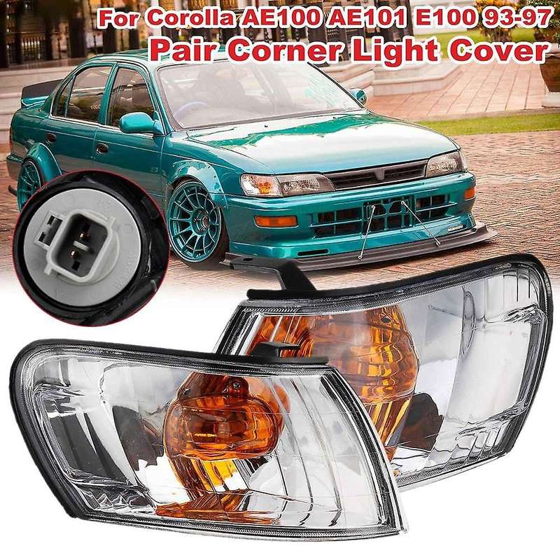 1 Pair Car Front Corner Lamp for Toyota Corolla Ae100 Ae101 E100