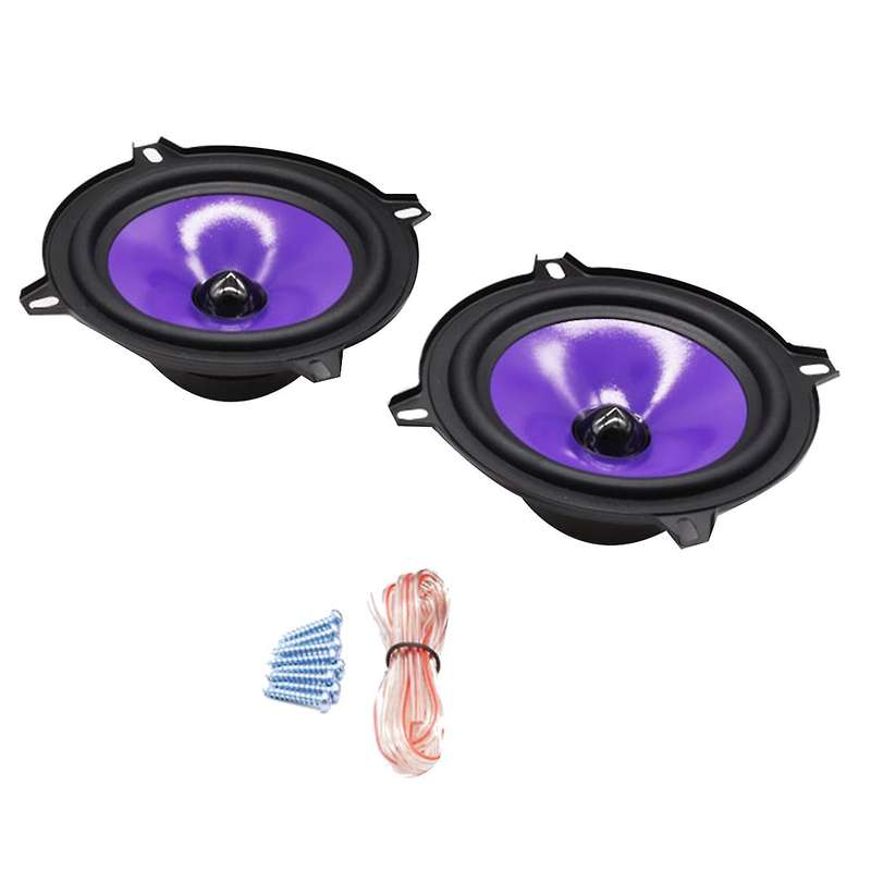 Puzu 2pcs Auto Car Audio 5 Inch Woofer Speaker Full Frequency