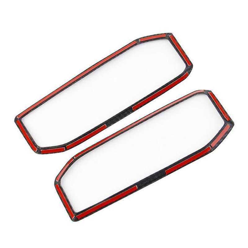 Car Carbon Fiber Abs Seat Button Adjustment Bezel Decoration Cover