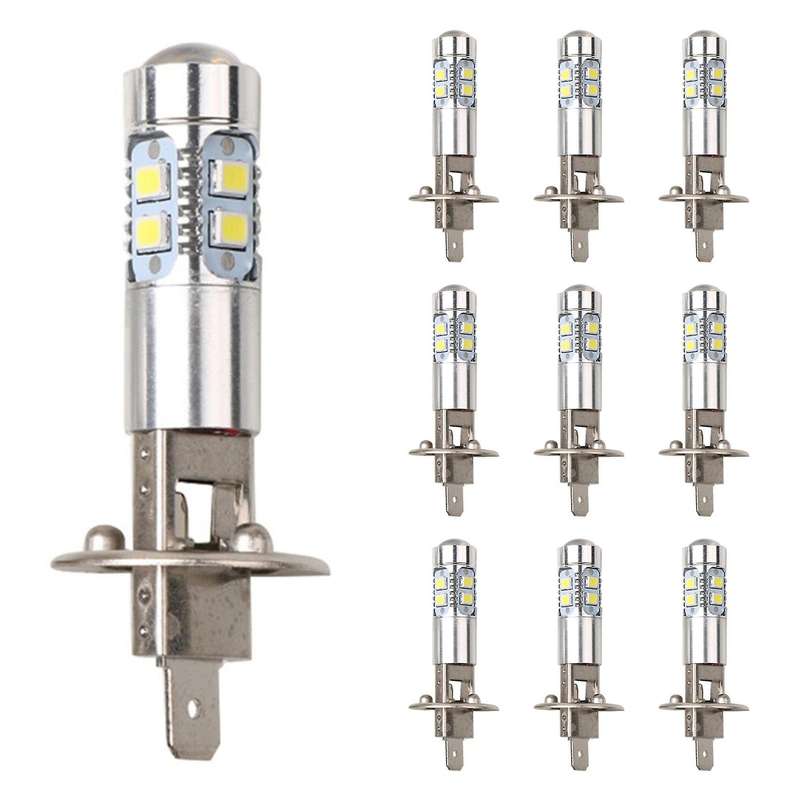 10pcs 100w H1 Led Bulbs Headlight 6000k Car Fog Lamp for Car