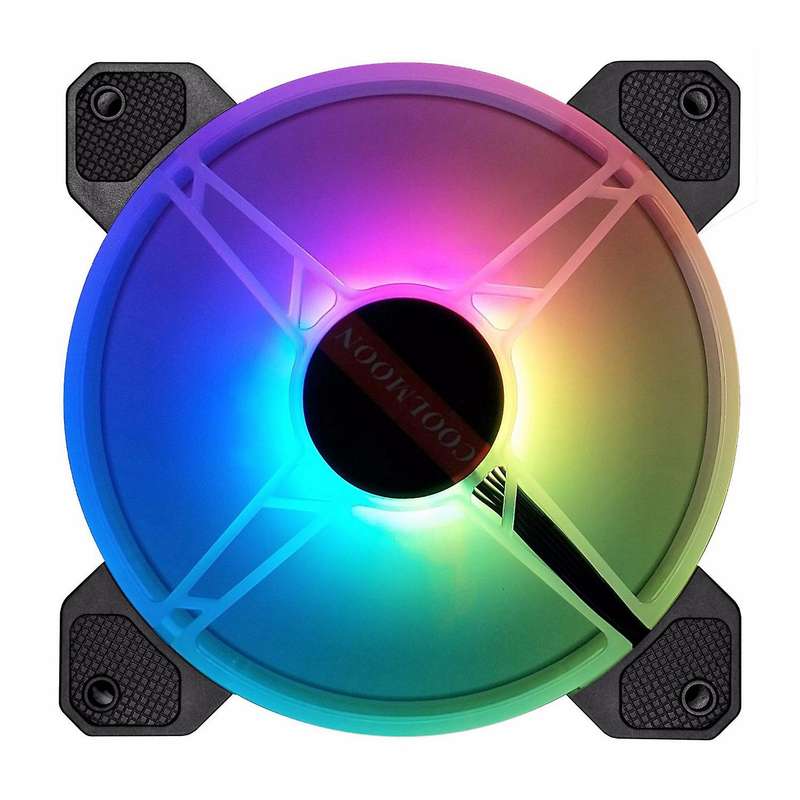 Coolmoon F-yh Computer Case Pc Cooling Fan Rgb Adjust 120mm Case Fan