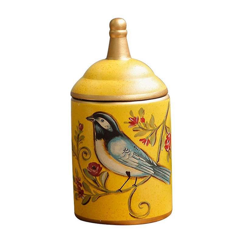 Ceramic Tea Caddy Kitchen Canister Jars Storage Bottles Retro-a