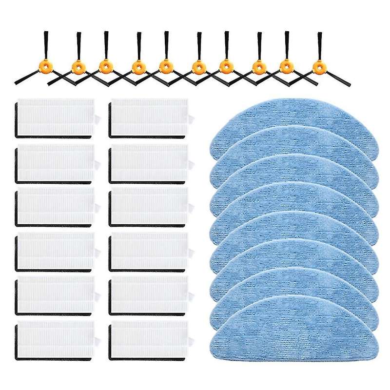 Side Brush Filter Mop Cloth Replacement Parts Kits for Ecovacs Deebot
