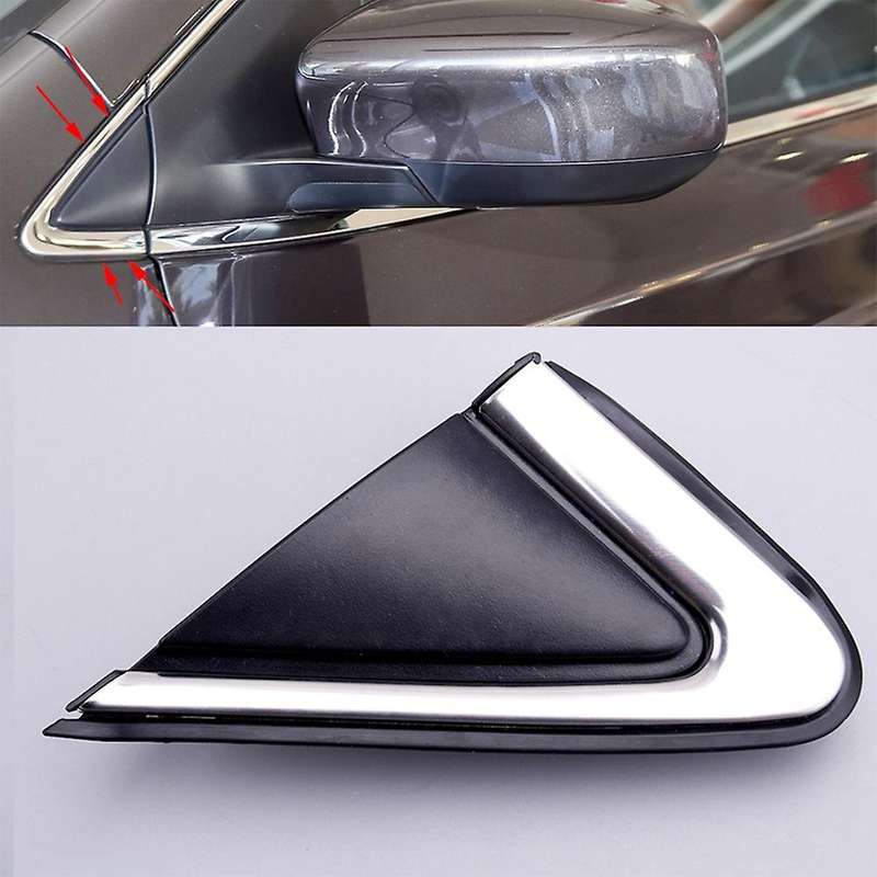 Side Rearview Mirror Triangle Plates Trim for Nissan Sentra 2012-2018